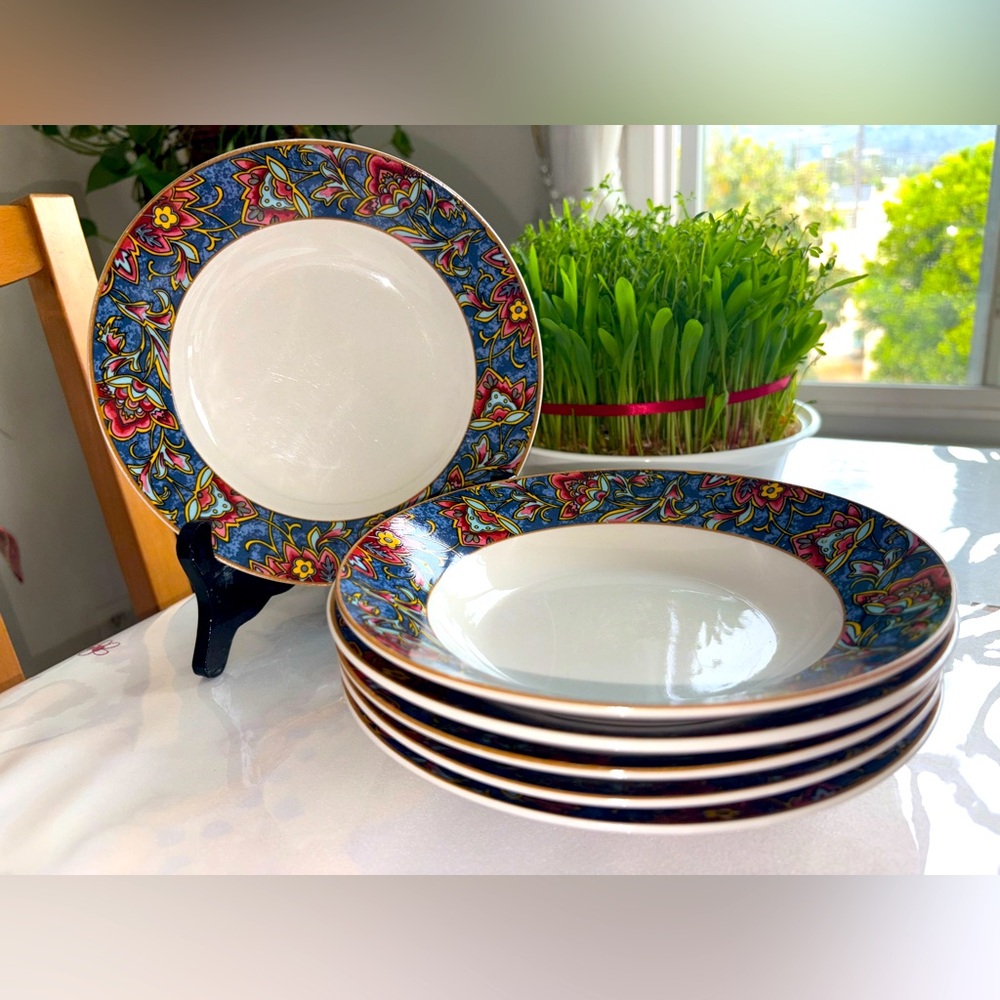 Garden Frenzy Vintage Plates
